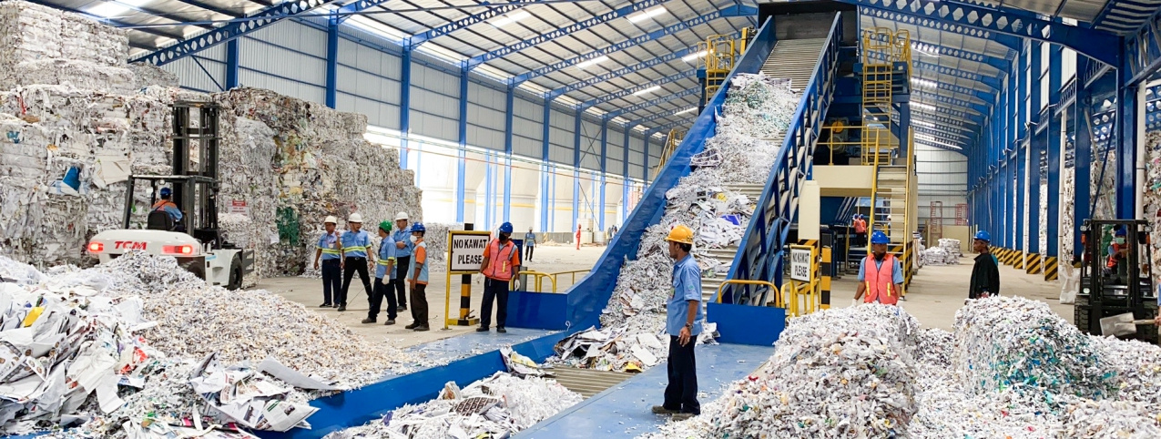 WASTEPAPER/PULP BALES/BROKEN PAPER CONVEYER LINE
